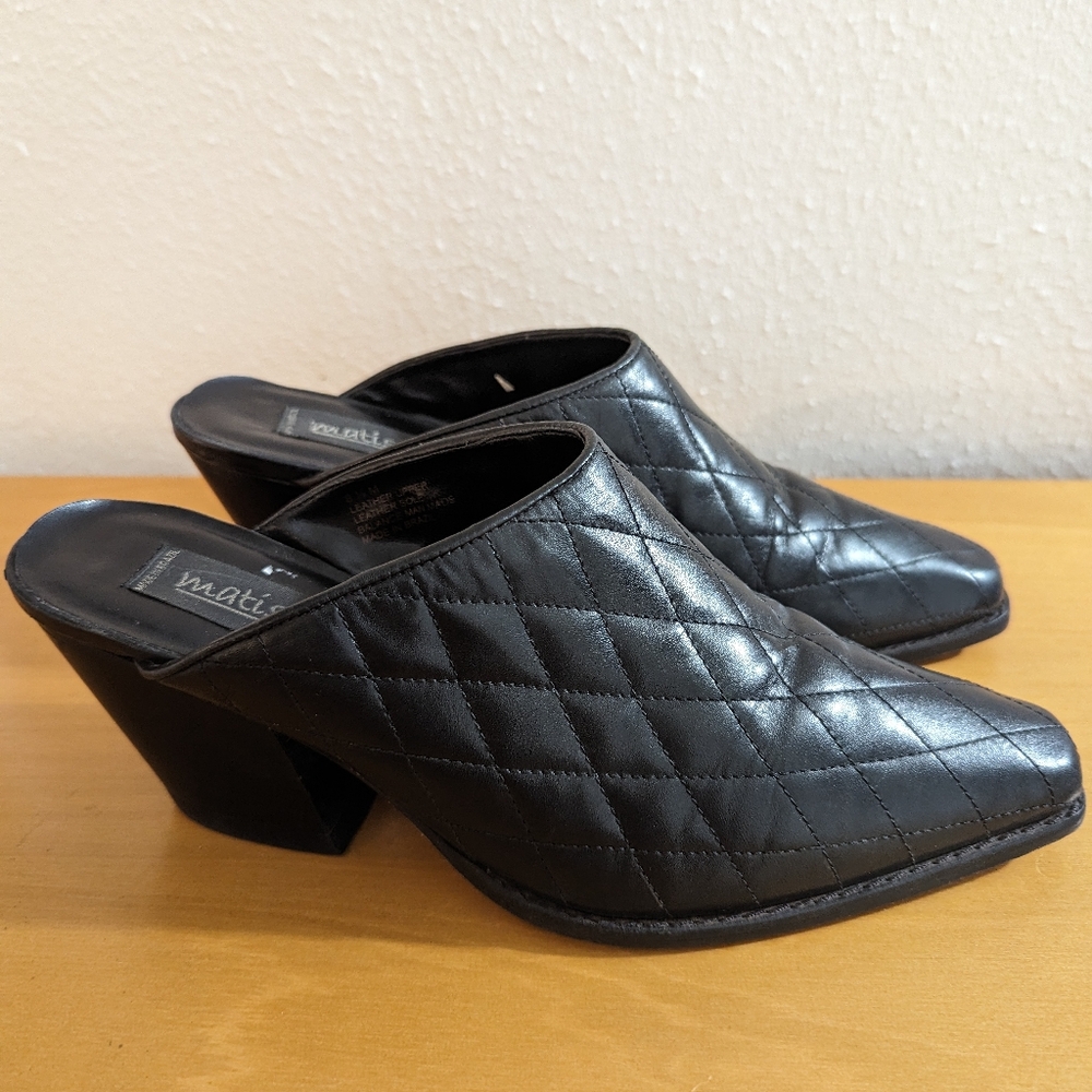 Matisse slip on leather mules shoes